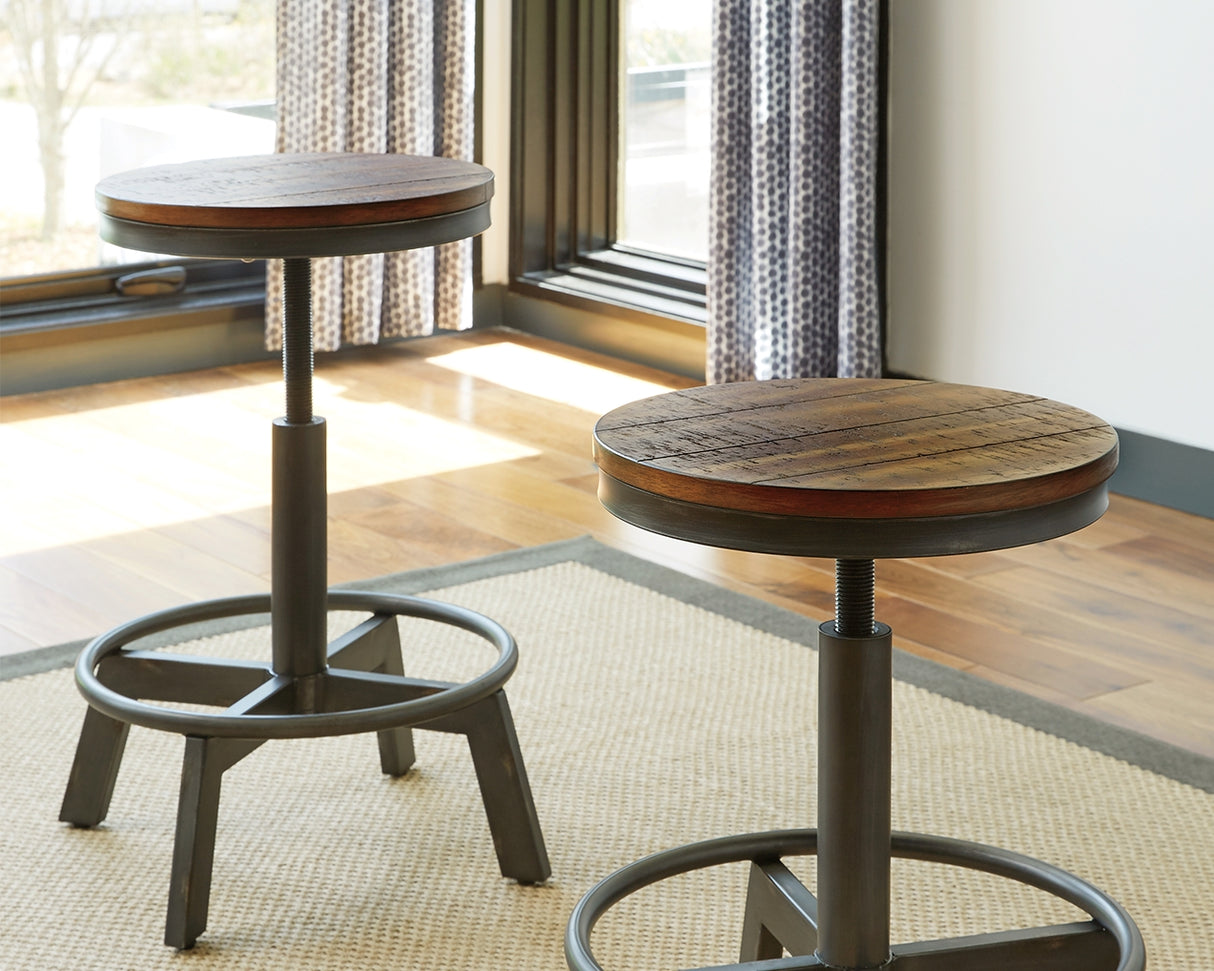 Torjin Brown/Gray Counter Height Stool