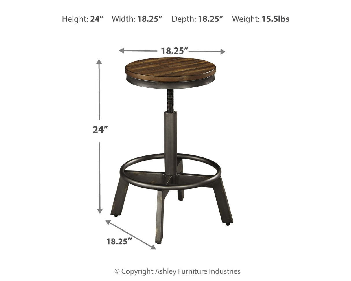 Torjin Brown/Gray Counter Height Stool