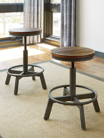 Torjin Brown/Gray Counter Height Stool