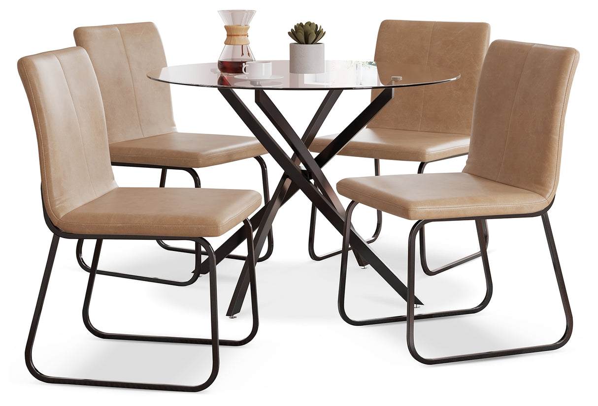 Pharwynn Dining Table and 4 Chairs