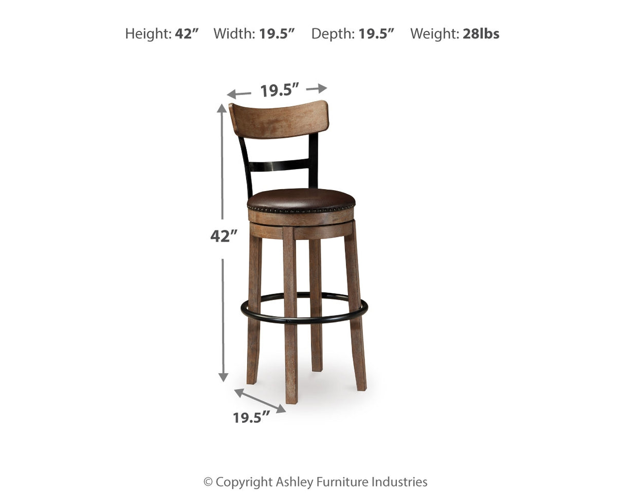 Pinnadel Bar Height Bar Stool (Set of 2)