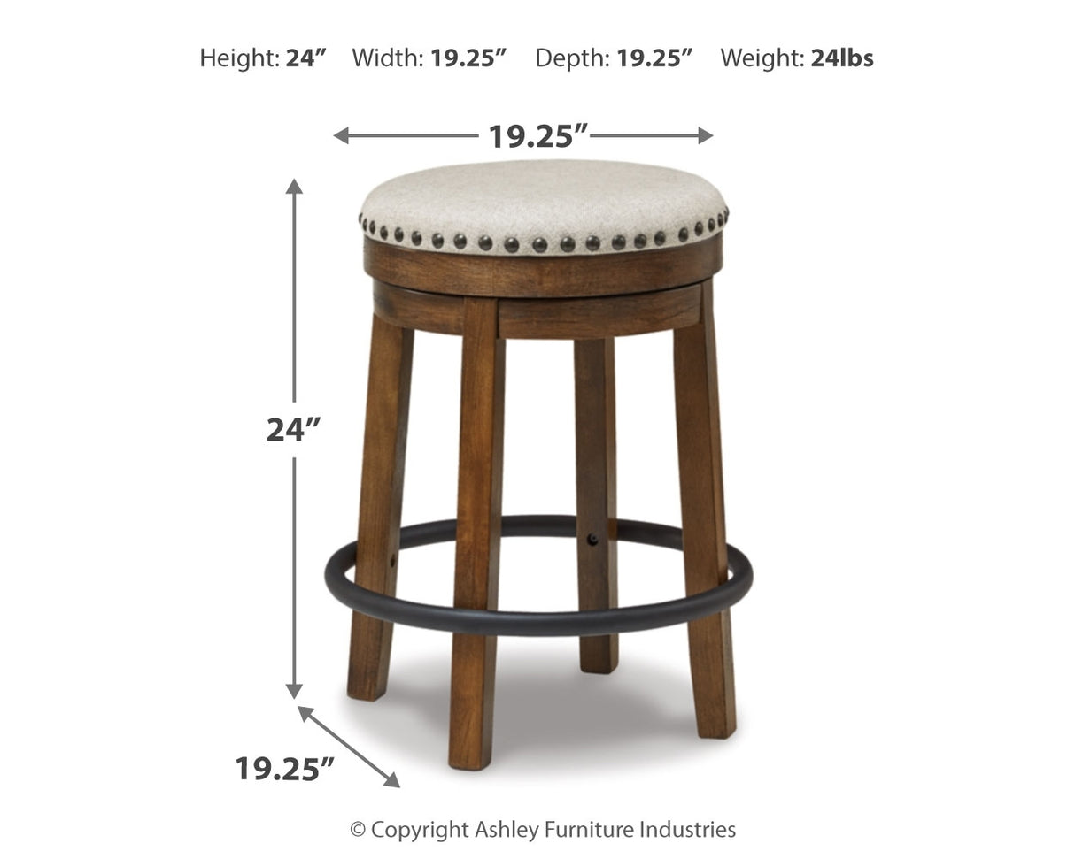 Valebeck Counter Height Table and 4 Stools