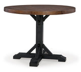 Valebeck Black/Brown Counter Height Dining Table Top