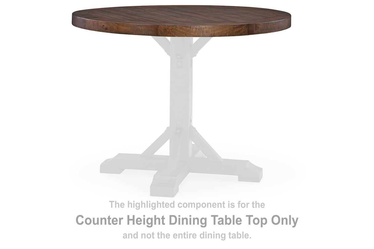 Valebeck Black/Brown Counter Height Dining Table Top