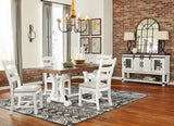 Valebeck White/Brown Dining Table