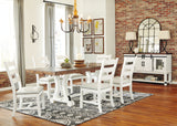 Valebeck White/Brown Dining Table