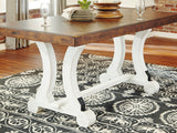 Valebeck White/Brown Dining Table