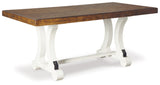 Valebeck White/Brown Dining Table