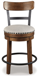 Valebeck Brown Counter Height Bar Stool