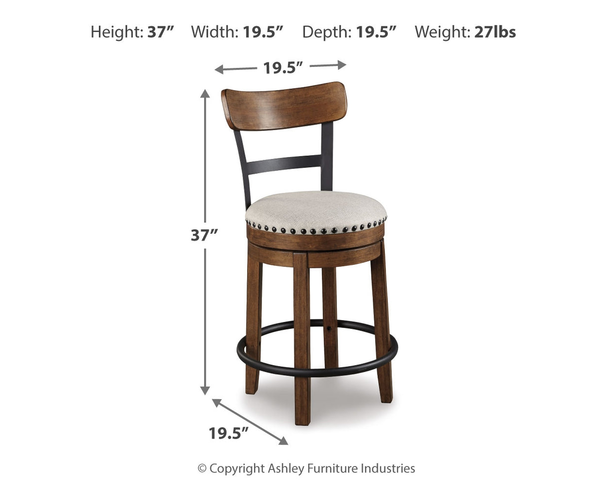 Valebeck Brown Counter Height Bar Stool