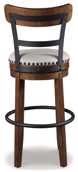 Valebeck Brown Bar Height Bar Stool