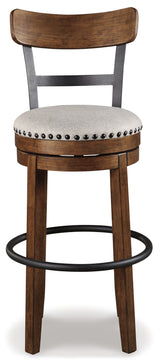 Valebeck Brown Bar Height Bar Stool