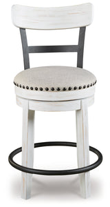 Valebeck White Counter Height Bar Stool