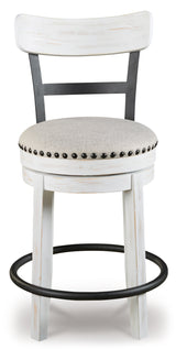 Valebeck White Counter Height Bar Stool