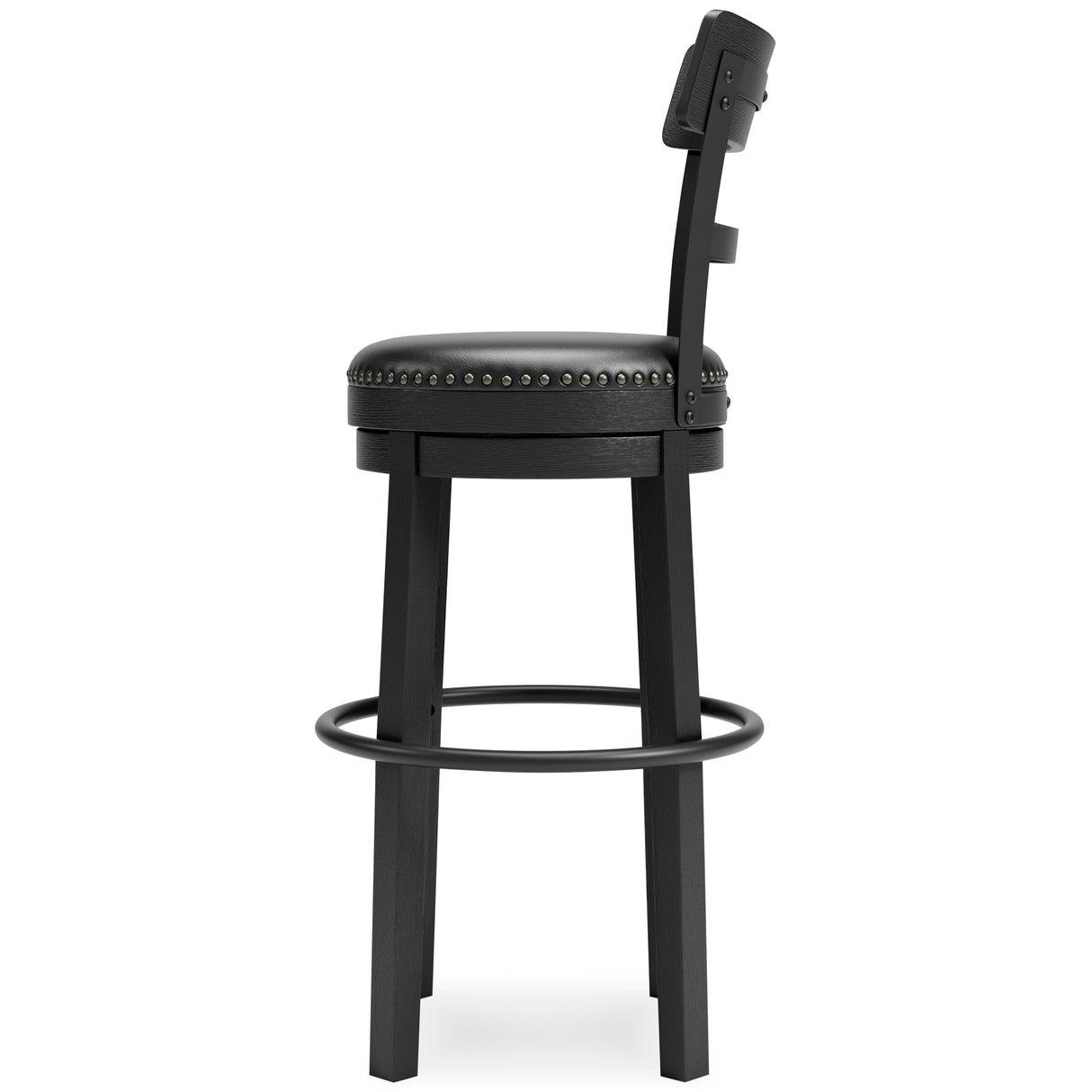 Valebeck Black Bar Height Bar Stool