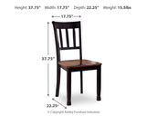 Owingsville Black/Brown Dining Chair