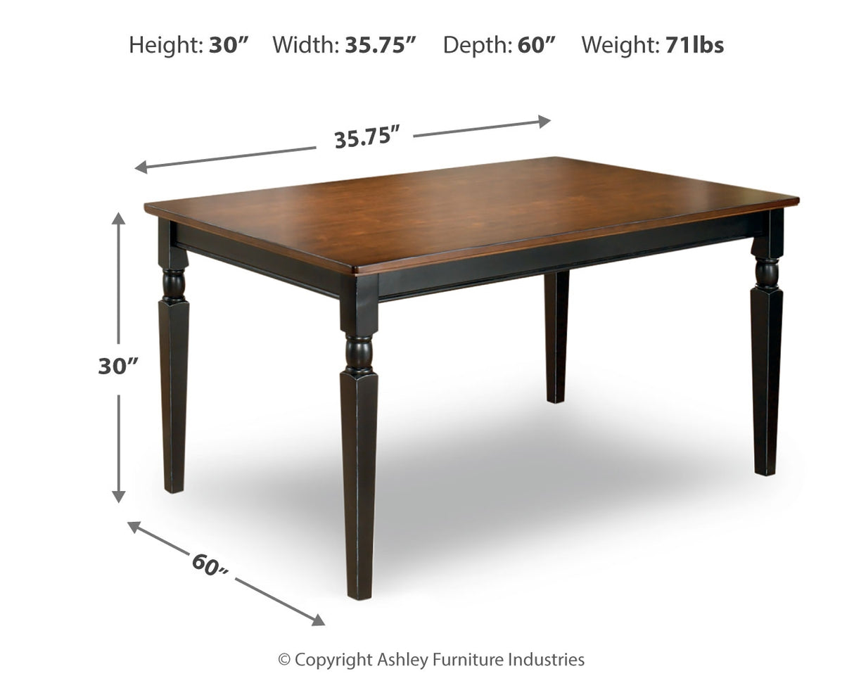 Owingsville Black/Brown Dining Table