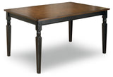 Owingsville Dining Table and 4 Chairs and Bench