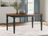 Owingsville Black/Brown Dining Table