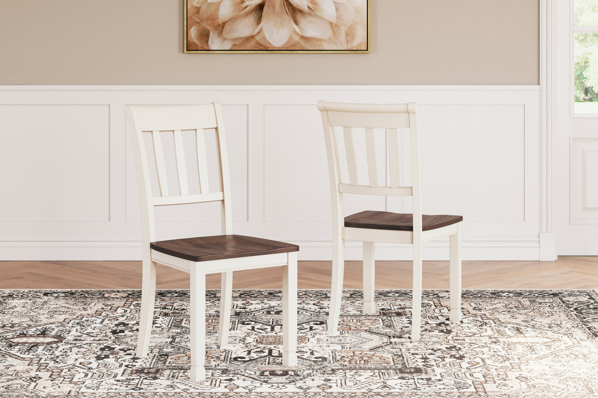 Whitesburg Brown/Cottage White Dining Chair