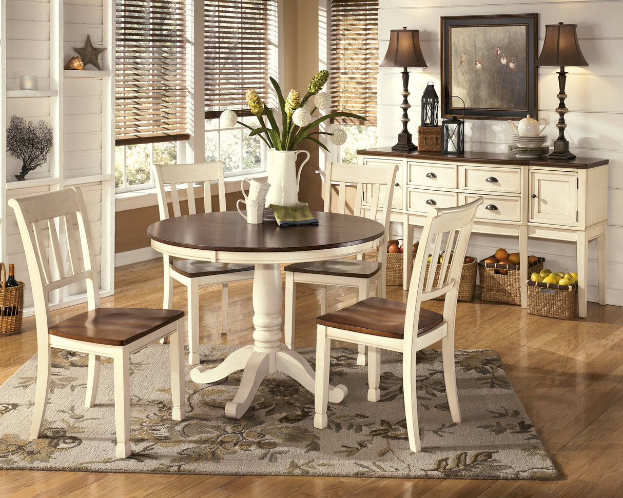 Whitesburg Brown/Cottage White Dining Chair