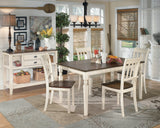 Whitesburg Brown/Cottage White Dining Chair