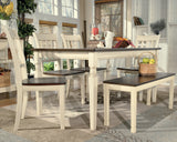 Whitesburg Brown/Cottage White Dining Table