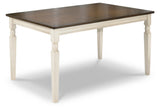 Whitesburg Brown/Cottage White Dining Table