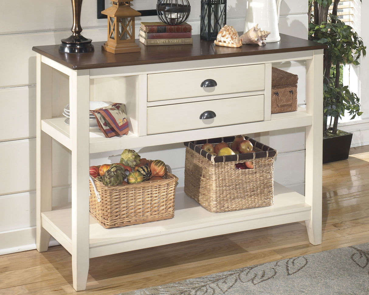 Whitesburg Brown/Cottage White Dining Server