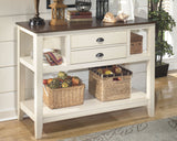 Whitesburg Brown/Cottage White Dining Server