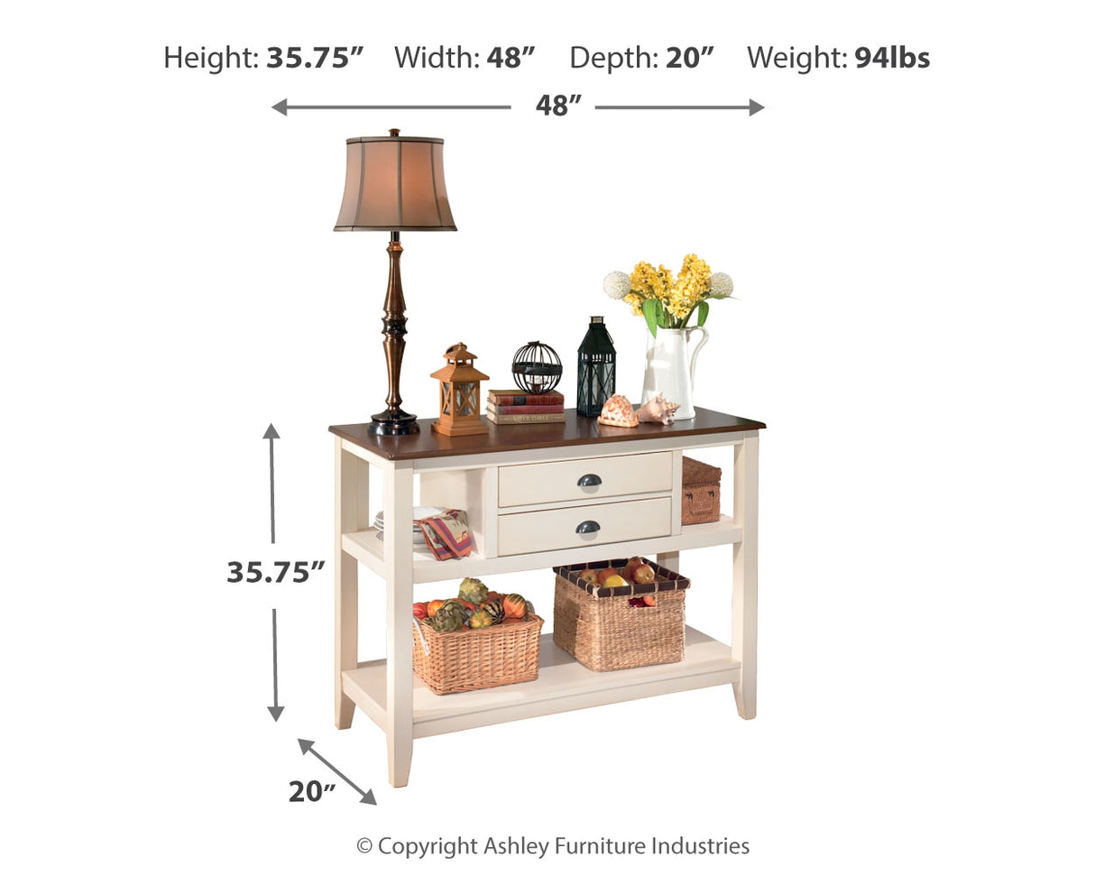 Whitesburg Brown/Cottage White Dining Server