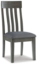 Hallanden Two-Tone Gray Dining Chair