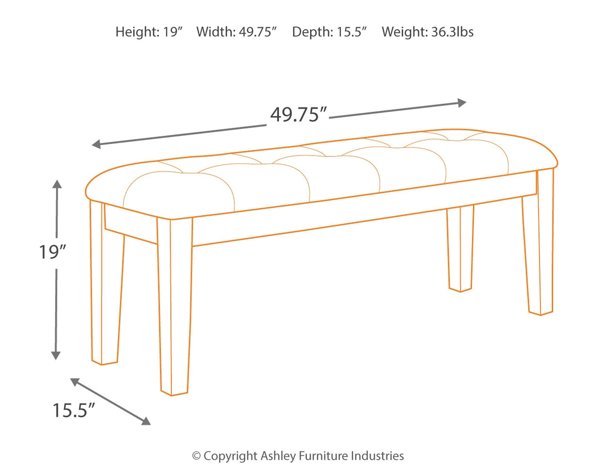 Ralene Dining Table and 6 Chairs and Bench