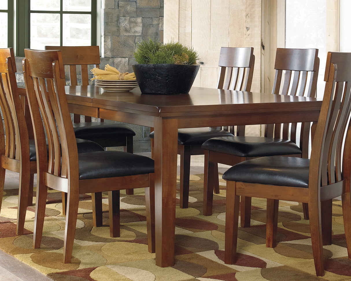 Ralene Dining Table and 6 Chairs and Bench