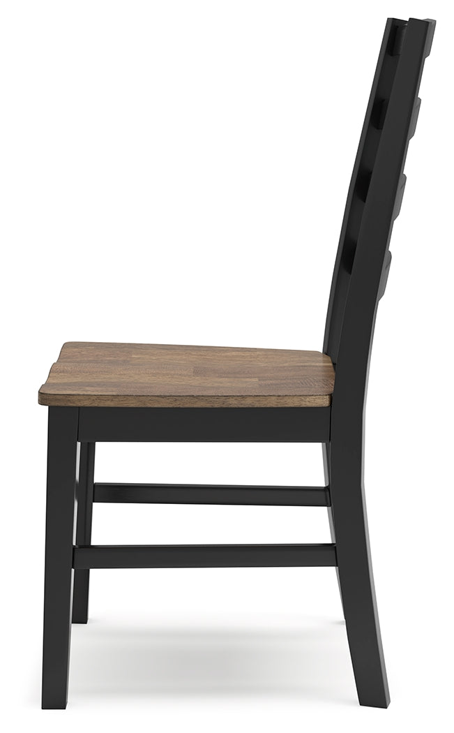 Wildenauer Brown/Black Dining Chair