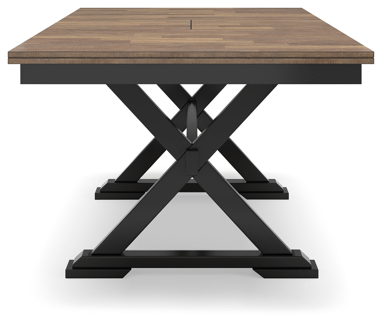 Wildenauer Brown/Black Dining Extension Table