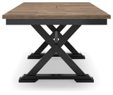 Wildenauer Brown/Black Dining Extension Table