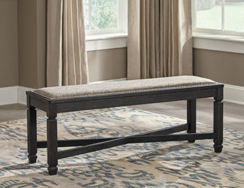 Tyler Black/Grayish Brown Creek Dining Bench