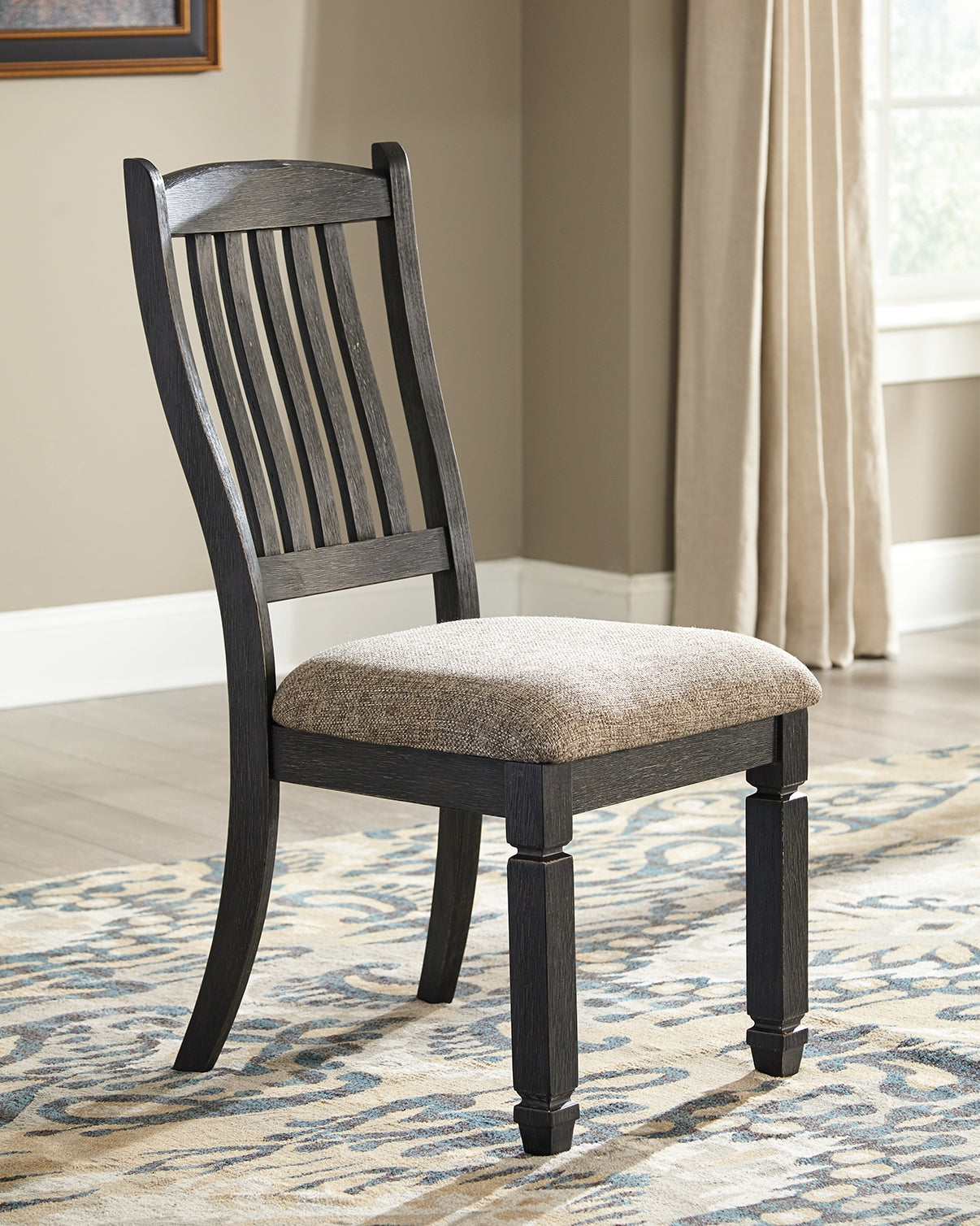 Tyler Black/Grayish Brown Creek Dining Chair