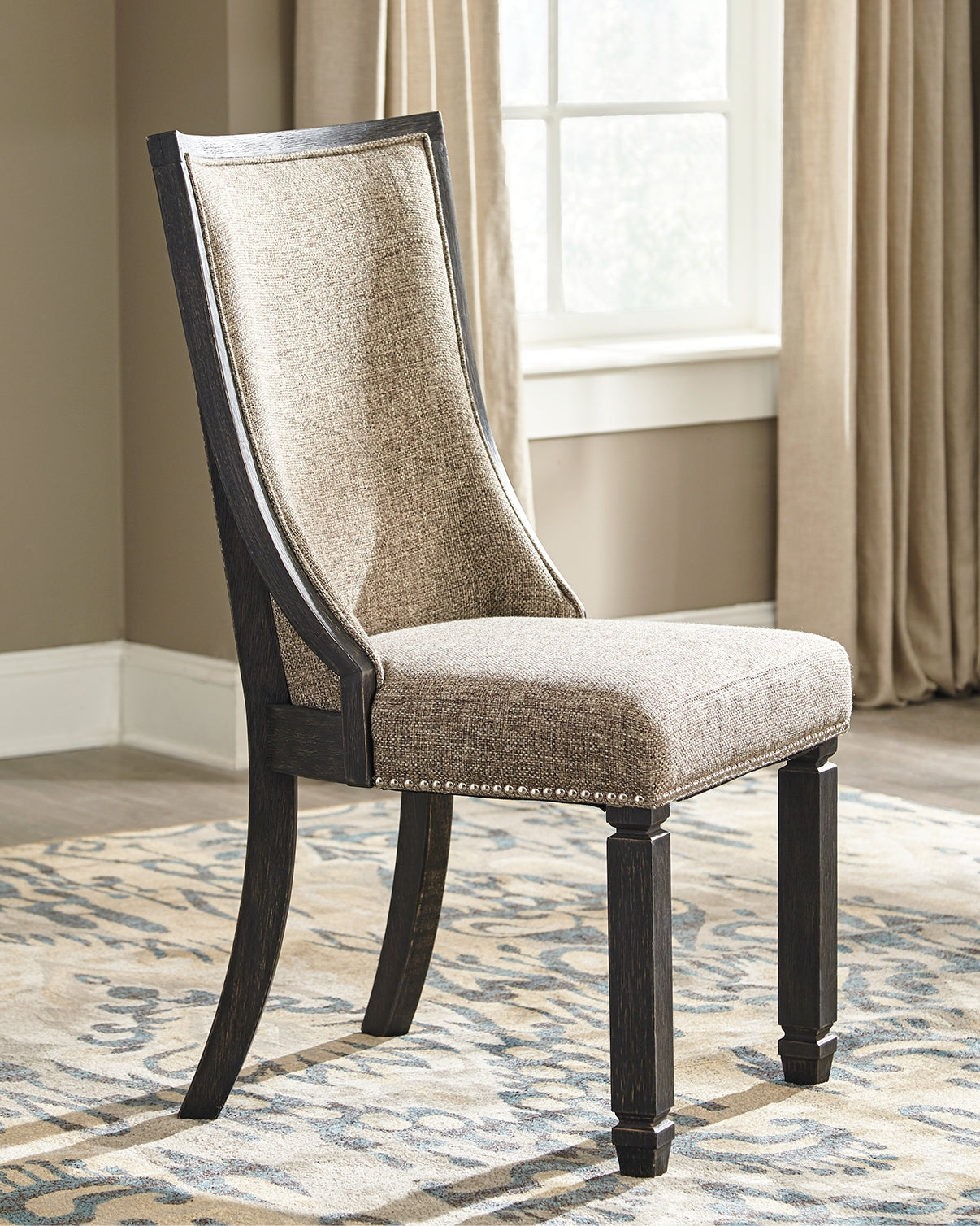 Tyler Black/Grayish Brown Creek Dining Chair