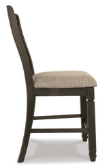 Tyler Black/Grayish Brown Creek Counter Height Bar Stool