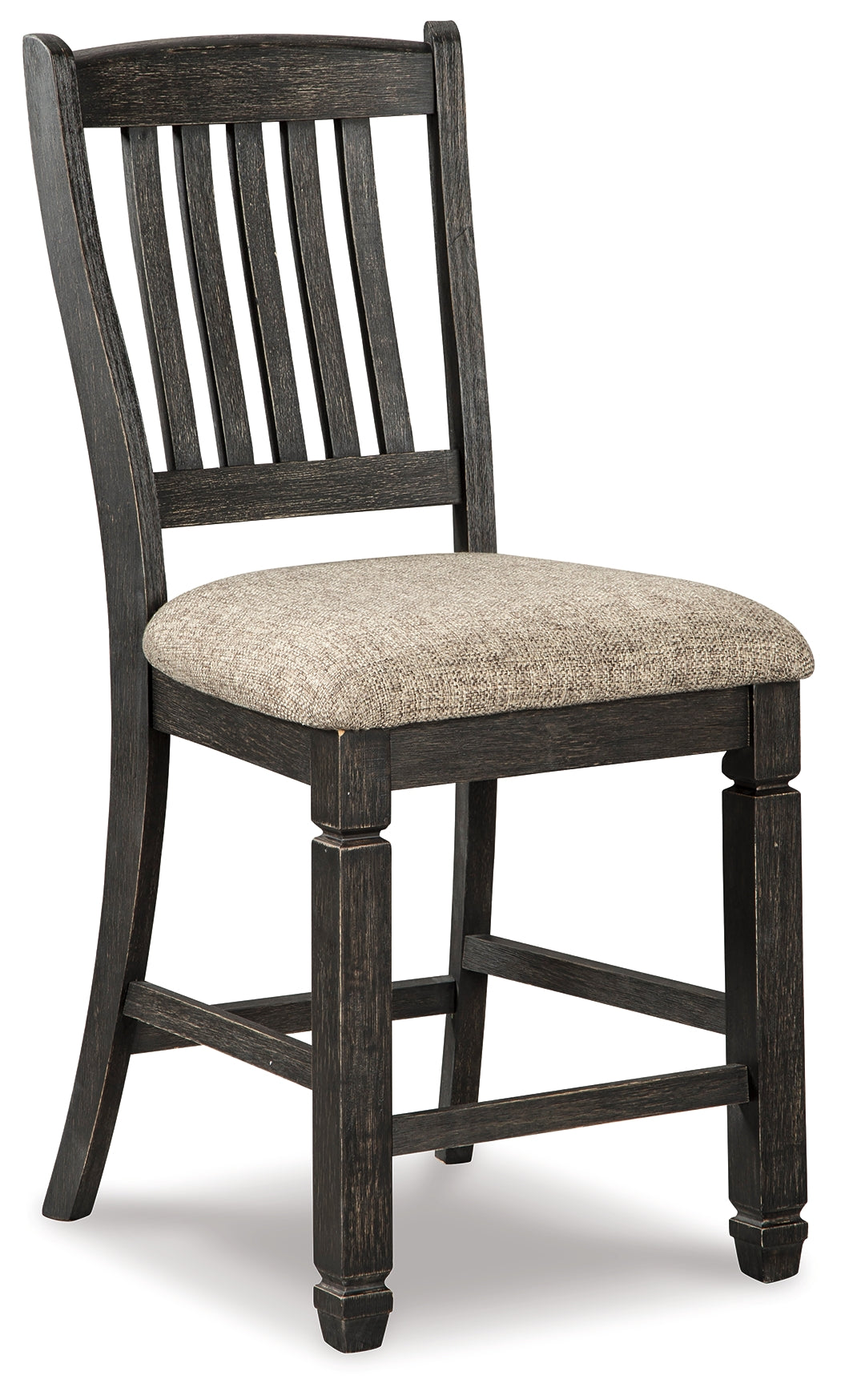 Tyler Black/Grayish Brown Creek Counter Height Bar Stool