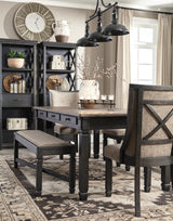 Tyler Black/Gray Creek Dining Table