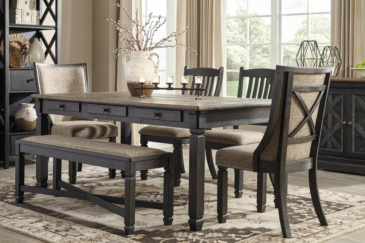 Tyler Black/Grayish Brown Creek Dining Chair