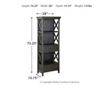 Tyler Black/Gray Creek Display Cabinet