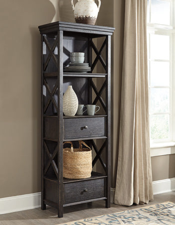 Tyler Black/Gray Creek Display Cabinet