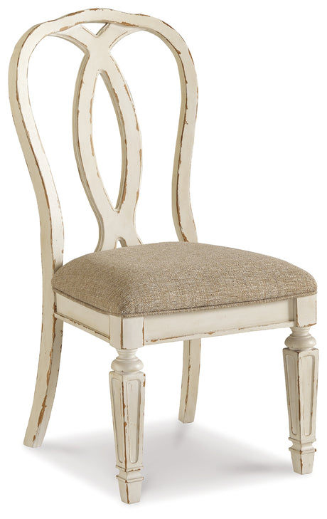 Realyn Chipped White Dining Chair