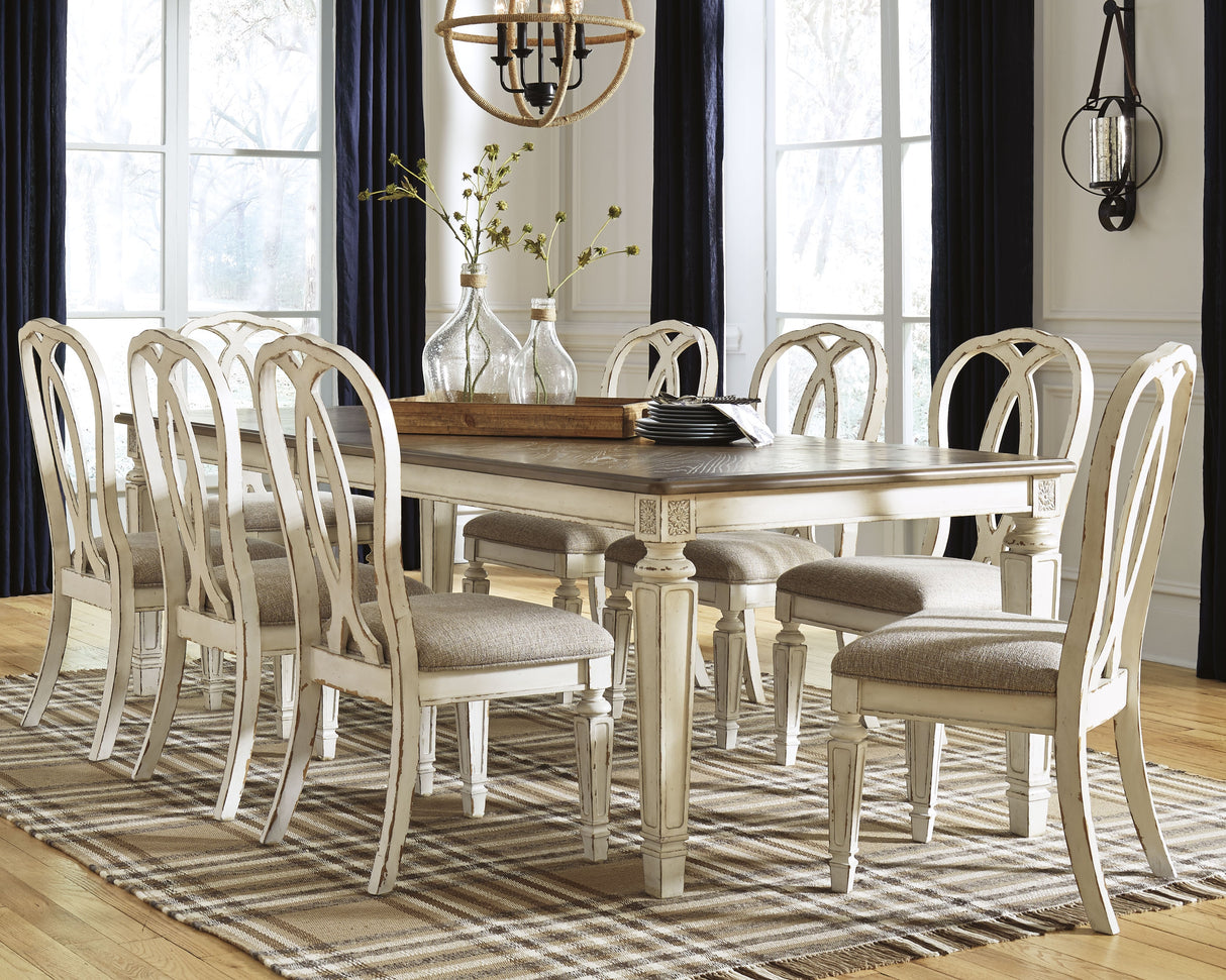 Realyn Dining Extension Table and 8 Chairs