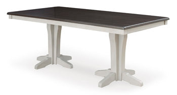 Darborn Gray/Brown Dining Table Base