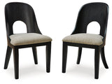 Roanhowe Black Dining Chair